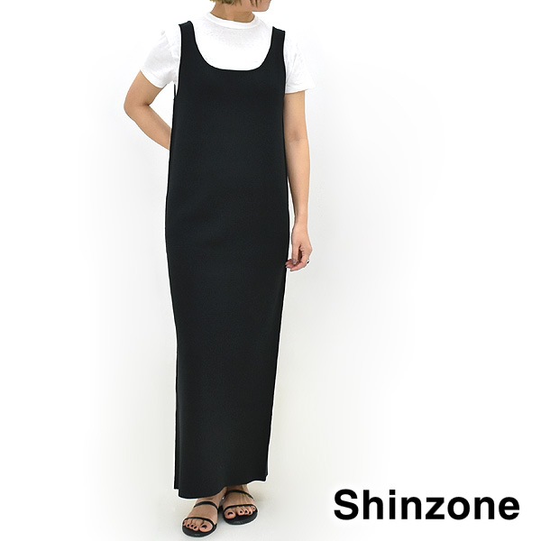 ��25Summer��THE SHINZONE ���󥾡��� MILANO RIB KNIT DRESS �ߥ�Υ�� �˥å� �Ρ����꡼�֥��ԡ��� 25MMSOP02������̵����