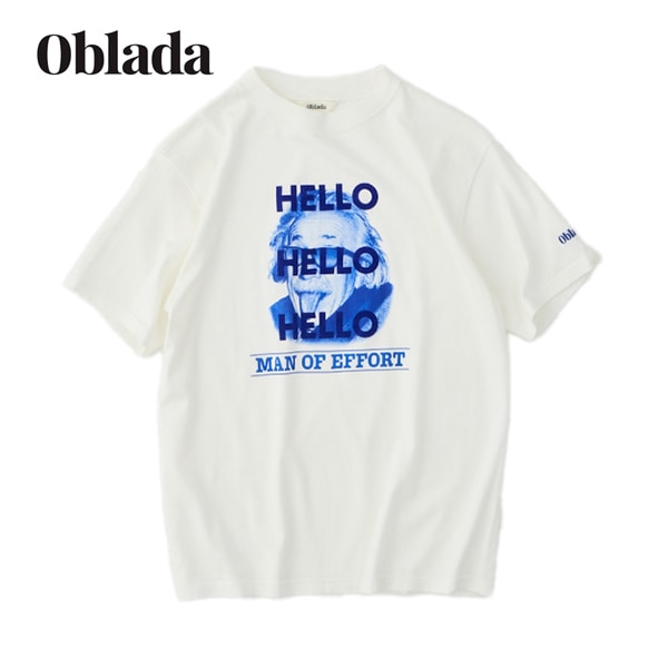 26SS】Oblada オブラダ MAN OF EFFORT TEE グラフィック フロッキー T