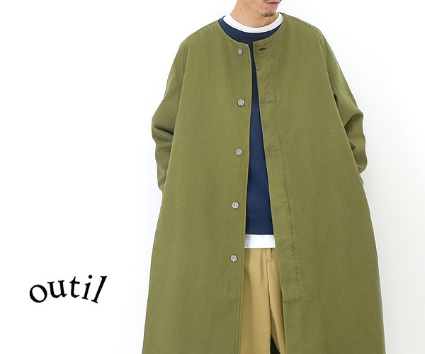 21AWOUTIL ƥ "MANTEAU CENSEAU" -HERRINGBONE- åȥإܡ Ρ顼󥰥  ǥ OV-T010-1̵