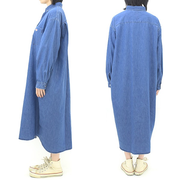 DANTON ȥ ǥ˥󥬥꡼ ܥ󥷥ĥԡ " DENIM DUNGAREE B.D SHIRT DRESS" DT-G0049DUG ǥ̵