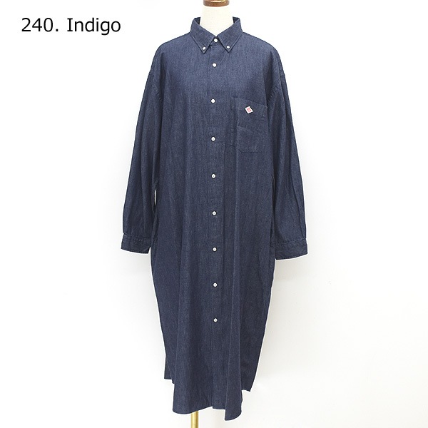 DANTON ȥ ǥ˥󥬥꡼ ܥ󥷥ĥԡ " DENIM DUNGAREE B.D SHIRT DRESS" DT-G0049DUG ǥ̵