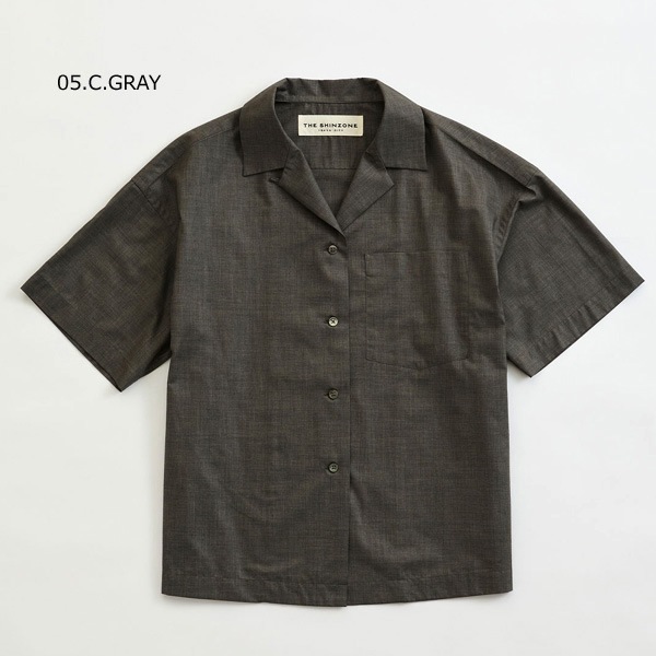 25SummerTHE SHINZONE 󥾡 OPEN COLLAR LAWN SHIRT ץ󥫥顼󥷥 25MMSBL02̵