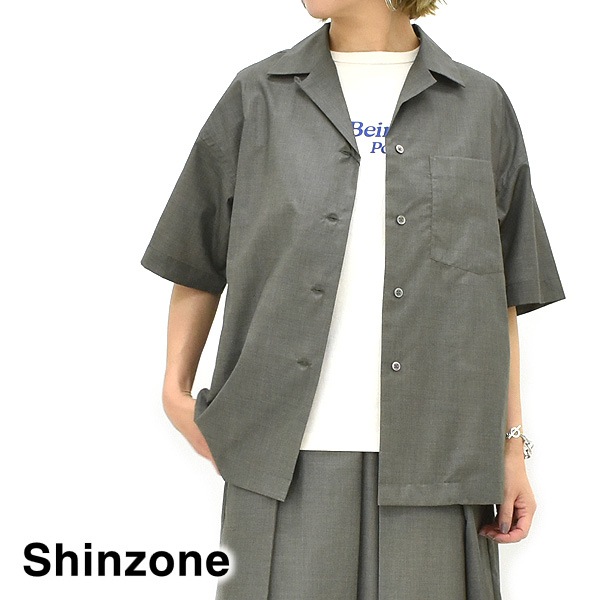 25SummerTHE SHINZONE 󥾡 OPEN COLLAR LAWN SHIRT ץ󥫥顼󥷥 25MMSBL02̵