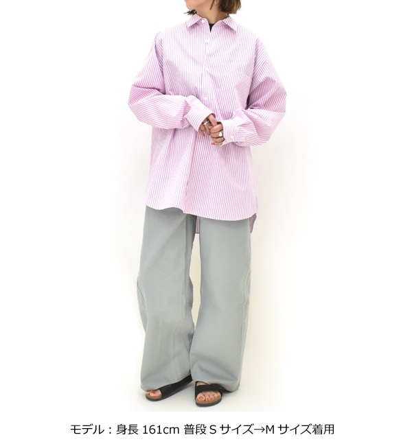 Oblada ���֥�� ���ȥ饤�ץ�������ƥ��å������ Ĺµ STRIPE AUTHENTIC SHIRT M2610SH08 ��ǥ�����������̵����