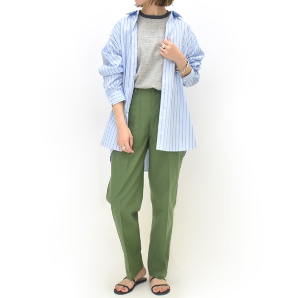 Oblada ���֥�� ���ȥ饤�ץ�������ƥ��å������ Ĺµ STRIPE AUTHENTIC SHIRT M2610SH08 ��ǥ�����������̵����