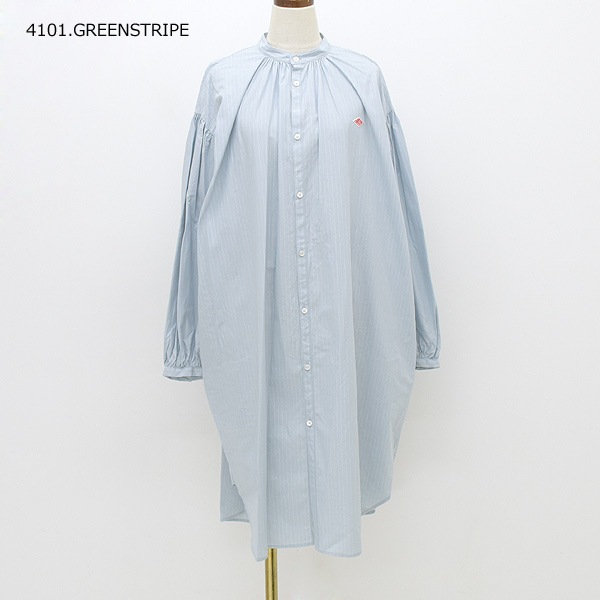 DANTON ����ȥ� ���åȥ�ݥץ�� �Х�ɥ��顼���󥰥���� ����˥å� COTTON POPLIN BAND COLLAR LONG SHIRT DT-B0228 RPL ��ǥ�����������̵����