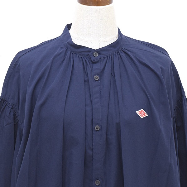 DANTON ����ȥ� ���åȥ�ݥץ�� �Х�ɥ��顼���󥰥���� ����˥å� COTTON POPLIN BAND COLLAR LONG SHIRT DT-B0228 RPL ��ǥ�����������̵����