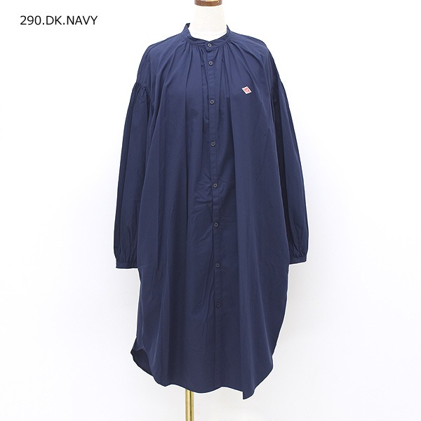 DANTON ����ȥ� ���åȥ�ݥץ�� �Х�ɥ��顼���󥰥���� ����˥å� COTTON POPLIN BAND COLLAR LONG SHIRT DT-B0228 RPL ��ǥ�����������̵����