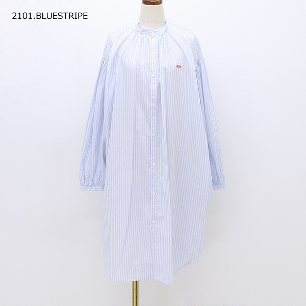 DANTON ����ȥ� ���åȥ�ݥץ�� �Х�ɥ��顼���󥰥���� ����˥å� COTTON POPLIN BAND COLLAR LONG SHIRT DT-B0228 RPL ��ǥ�����������̵����