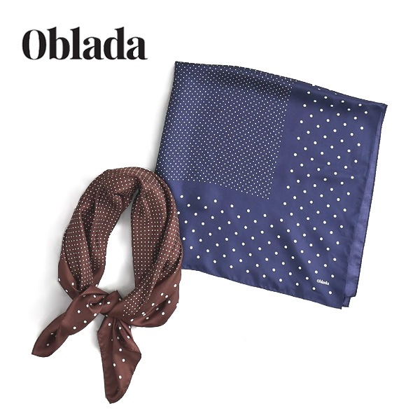Oblada ���֥�� MIX DOT SILK SCARF �ɥåȥ��륯�������� M2610IT11 ��ǥ�����������̵���ۡڥ���å��ݥ��Ȳġ�