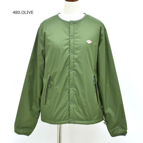 DANTON ����ȥ� ���󥵥졼����󥫥顼�쥹���㥱�å� INSULATION COLLARLESS JACKET DT-A0632SNT ��ǥ�����������̵����