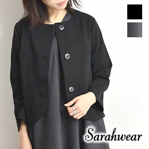 Sarah Wear サラウェア ポンチノーカラージャケット C91175
