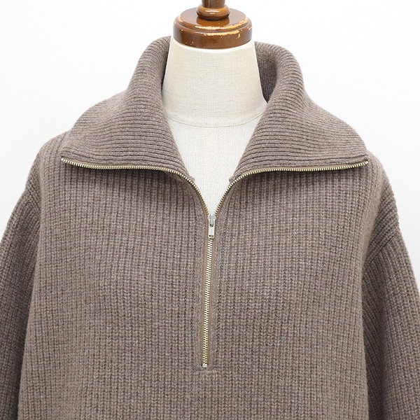 ATON ȥ ߥ ϡեåץץ륪С˥å "CASHMERE WOOL HALF ZIP PULLOVER" AT-KRAGNW0917 ǥ̵