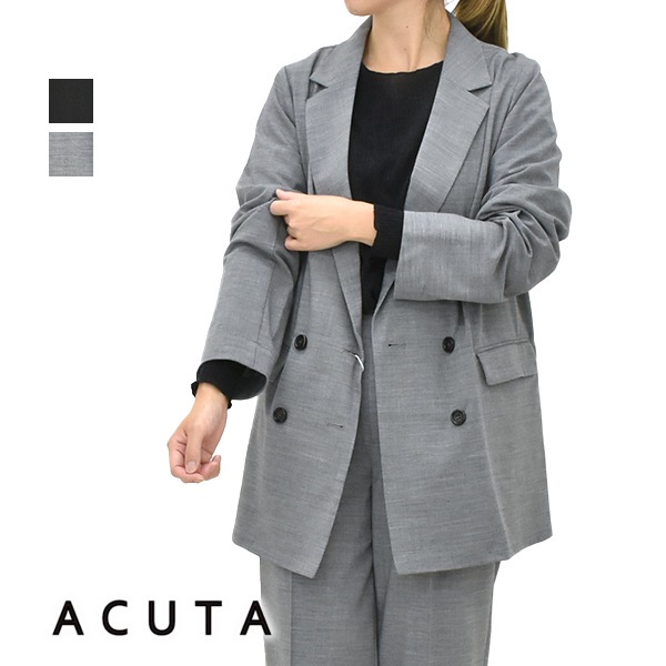 ACUTA アクータ ウール混ダブルブレストジャケット 10008660