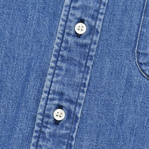 orSlow ���������� ����������� �ܥ�������� �ǥ˥ॷ��� �桼���� STANDARD BUTTON DOWN SHIRT DENIM USED 01-8112-95������̵����