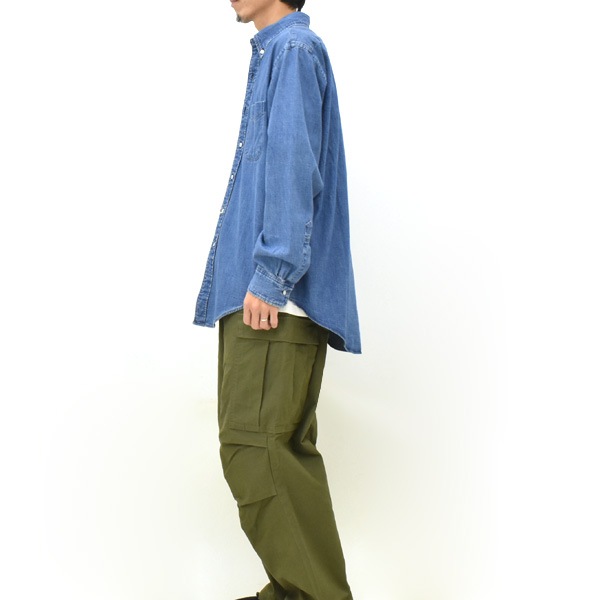 orSlow ���������� ����������� �ܥ�������� �ǥ˥ॷ��� �桼���� STANDARD BUTTON DOWN SHIRT DENIM USED 01-8112-95������̵����