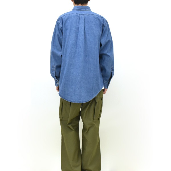 orSlow ���������� ����������� �ܥ�������� �ǥ˥ॷ��� �桼���� STANDARD BUTTON DOWN SHIRT DENIM USED 01-8112-95������̵����