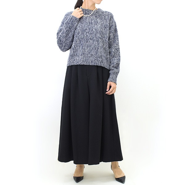 YLEVE ���졼�� BABY ALPACA BRASHED KN P/O �٥ӡ�����ѥ� �֥�å���� �ץ륪���С� �˥å� 168-3260084 ��ǥ�����������̵����