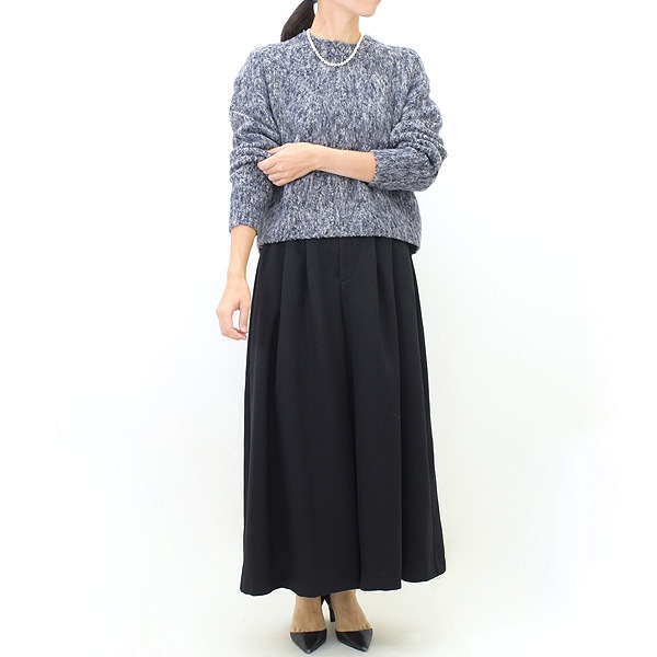 YLEVE ���졼�� BABY ALPACA BRASHED KN P/O �٥ӡ�����ѥ� �֥�å���� �ץ륪���С� �˥å� 168-3260084 ��ǥ�����������̵����