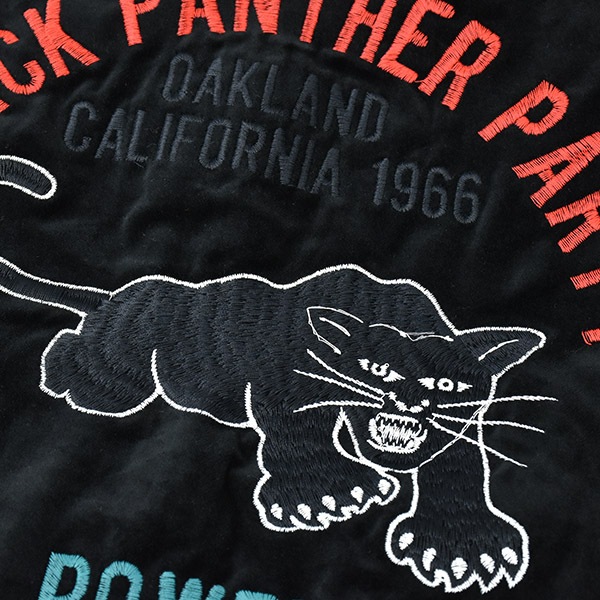 HIGH!STANDARD �ϥ������������ BLACK PANTHER VELOUR SOUVENIR JACKET �֥�å��ѥ󥵡� �٥��� �����٥˥� ���㥱�å� 1018101 ��󥺡�����̵����