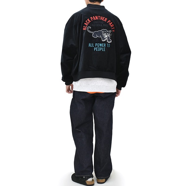 HIGH!STANDARD �ϥ������������ BLACK PANTHER VELOUR SOUVENIR JACKET �֥�å��ѥ󥵡� �٥��� �����٥˥� ���㥱�å� 1018101 ��󥺡�����̵����