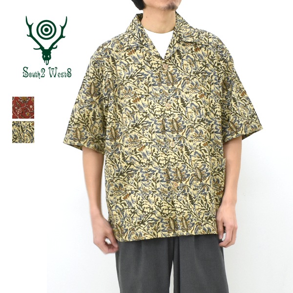 ��26SS��South2 West8 �������ġ��������ȥ����� ���Хʥ���� �Хƥ��å��ץ��� Cabana Shirt -Batik Printed- SX696������̵���ۡڥ���å��ݥ��Ȳġ�