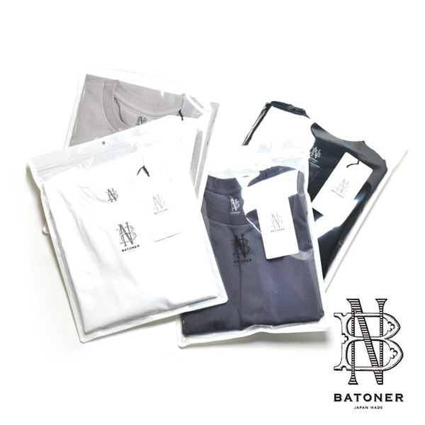 お買い得商品特集 - 販促エクスプレス BATONER バトナー メリヤスコットンTシャツ 半袖 パックTEE トップス
