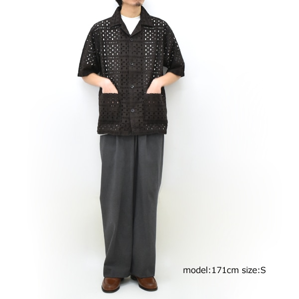 ��26SS��South2 West8 �������ġ��������ȥ����� ���Хʥ���� ���åȥ���ɽ� Cabana Shirt -Cutwork Embroidery- SX701������̵���ۡڥ���å��ݥ��Ȳġ�