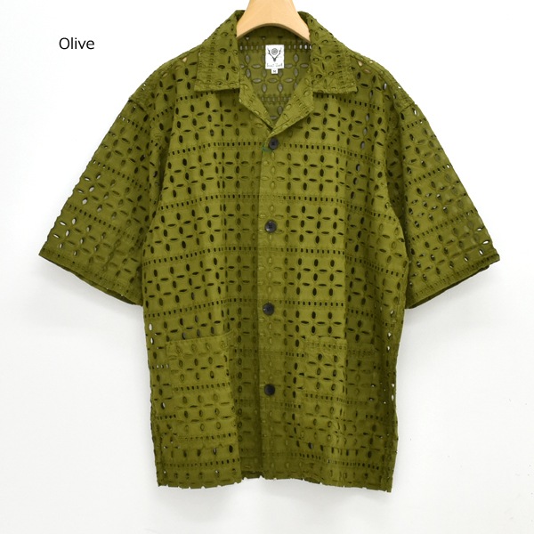 ��26SS��South2 West8 �������ġ��������ȥ����� ���Хʥ���� ���åȥ���ɽ� Cabana Shirt -Cutwork Embroidery- SX701������̵���ۡڥ���å��ݥ��Ȳġ�