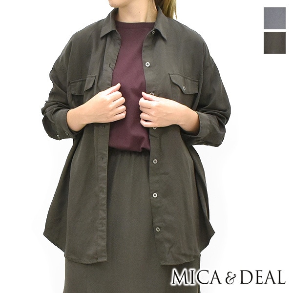 MICA&DEAL マイカアンドディール ミリタリーシャツ 0125301210