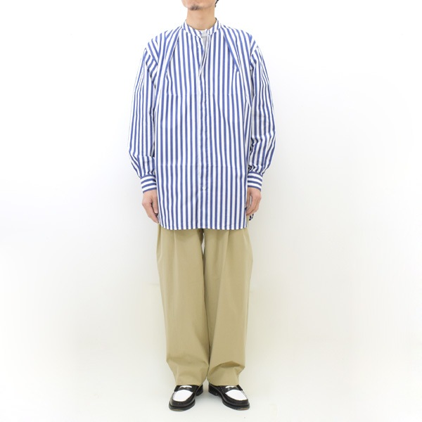 :colon  1in-Pleats Long shirt -Blue Stripes- 1ץ꡼ 󥰥 ȥ饤 CSH-1-23S2̵