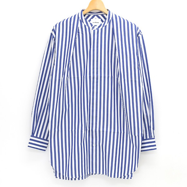 :colon  1in-Pleats Long shirt -Blue Stripes- 1ץ꡼ 󥰥 ȥ饤 CSH-1-23S2̵