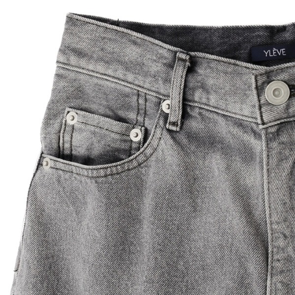 YLEVE 졼 ϥȥ磻ɥǥ˥ѥ 13.5oz DENIM HIGH WAIST WIDE FADE 168-4240032̵