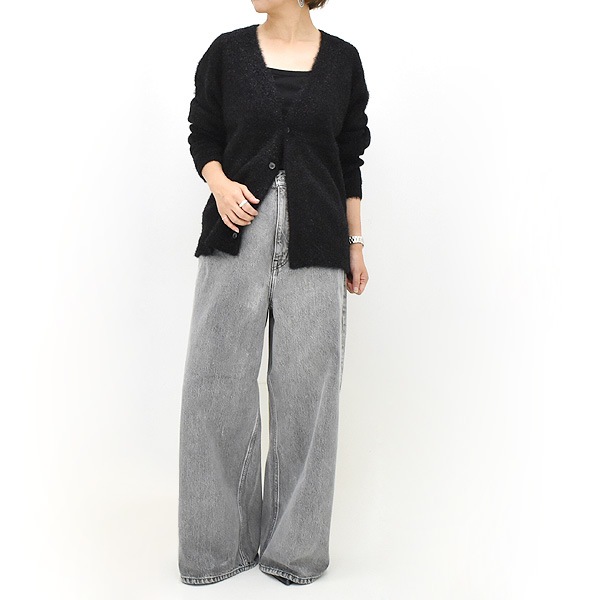 YLEVE 졼 ϥȥ磻ɥǥ˥ѥ 13.5oz DENIM HIGH WAIST WIDE FADE 168-4240032̵