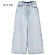 YLEVE 졼 ϥȥ磻ɥǥ˥ѥ 13.5oz DENIM HIGH WAIST WIDE FADE 168-4240032̵