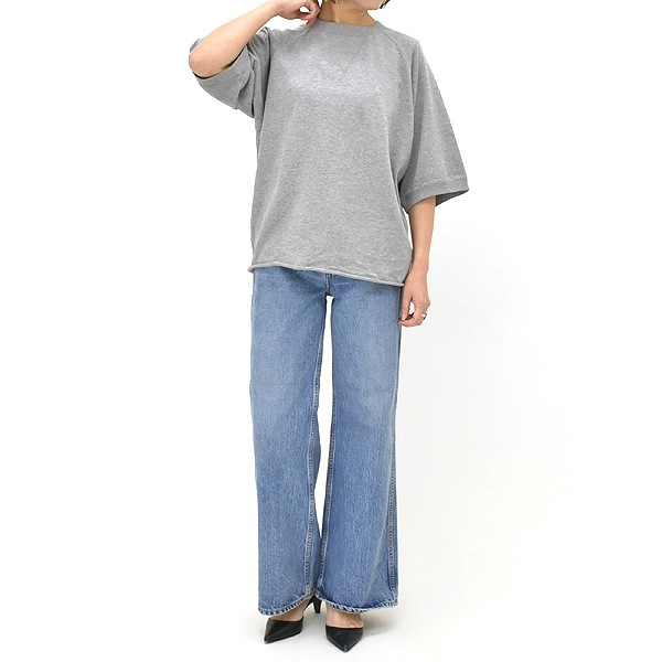 THE SHINZONE ���󥾡��� INLAYED HALF SLEEVE TEE ����쥤�ϡ��ե��꡼�� �����å�T����� 25SMSCU03 ��ǥ�����������̵����