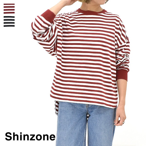 THE SHINZONE シンゾーン FRENCH STRIPED LONG SLEEVE TEE フレンチ