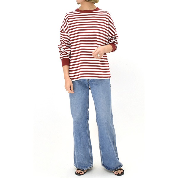 THE SHINZONE ���󥾡��� FRENCH STRIPED LONG SLEEVE TEE �ե������ȥ饤�ץ��󥰥��꡼��T����� �ܡ����� 25SMSCU04 ��ǥ�����������̵����