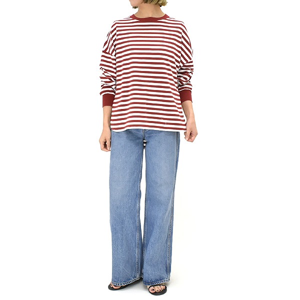 THE SHINZONE ���󥾡��� FRENCH STRIPED LONG SLEEVE TEE �ե������ȥ饤�ץ��󥰥��꡼��T����� �ܡ����� 25SMSCU04 ��ǥ�����������̵����