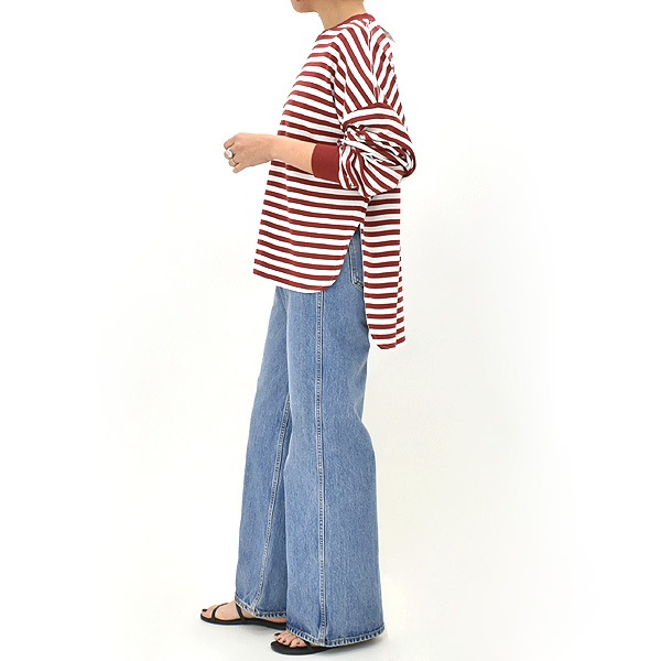 THE SHINZONE ���󥾡��� FRENCH STRIPED LONG SLEEVE TEE �ե������ȥ饤�ץ��󥰥��꡼��T����� �ܡ����� 25SMSCU04 ��ǥ�����������̵����