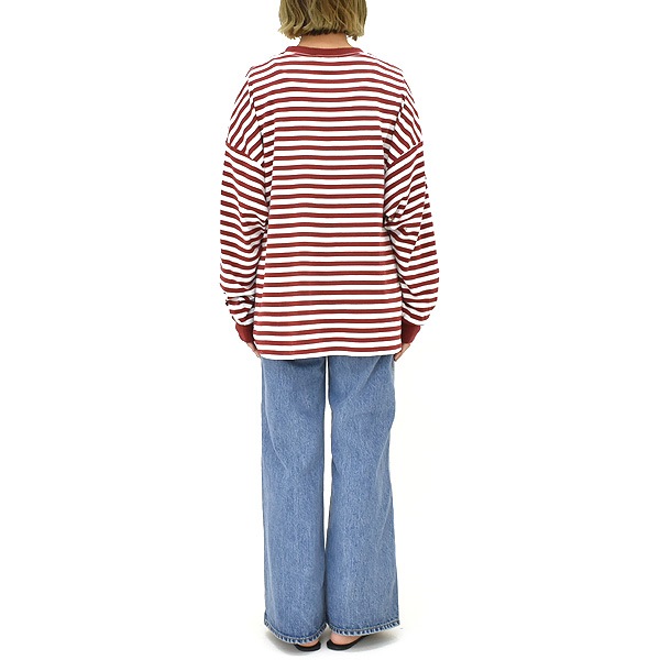 THE SHINZONE ���󥾡��� FRENCH STRIPED LONG SLEEVE TEE �ե������ȥ饤�ץ��󥰥��꡼��T����� �ܡ����� 25SMSCU04 ��ǥ�����������̵����