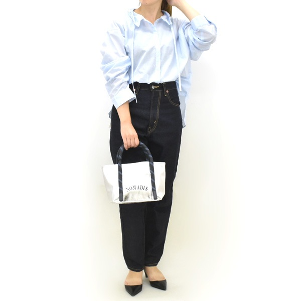 ��25AW��NOMADIS �Υޥǥ��� �쥶���ߥ˥ȡ��ȥХå� "JOY/���祤" 25AW-N209 SILVER ��ǥ�����������̵����