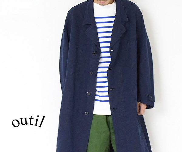 21AWOUTIL ƥ "MANTEAU PUPILLN" INDIGO åȥͥ OV-T003̵