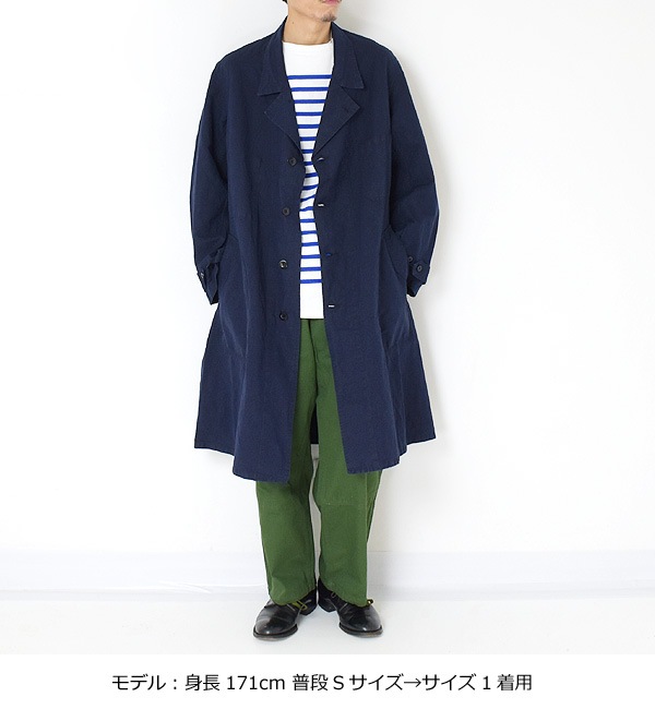 21AWOUTIL ƥ "MANTEAU PUPILLN" INDIGO åȥͥ OV-T003̵