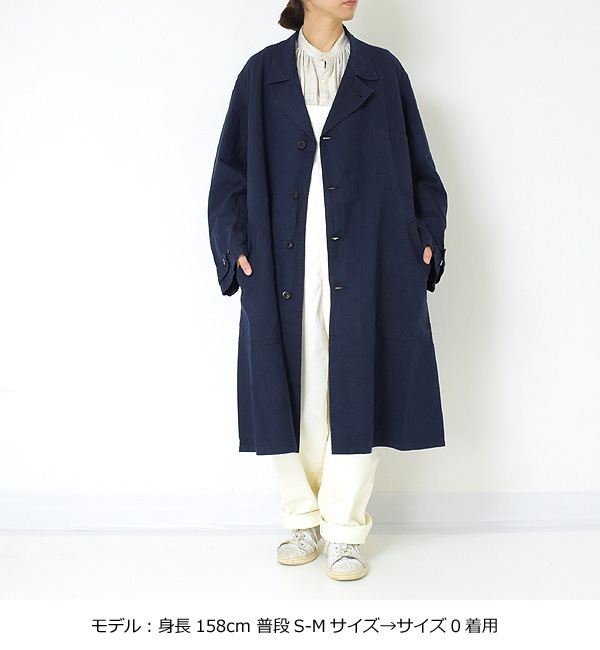 21AWOUTIL ƥ "MANTEAU PUPILLN" INDIGO åȥͥ OV-T003̵