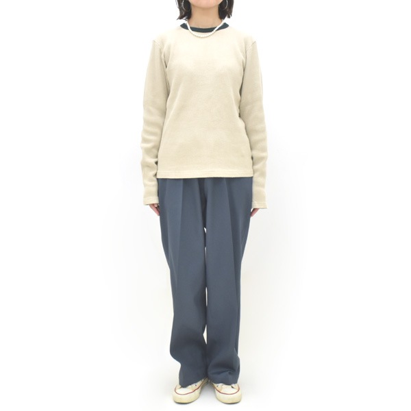 Oblada ���֥�� WAFFLE LONG SLEEVE ��åե���󥰥��꡼�֥���� ����T Ĺµ ̵�� F2610CU04 ��ǥ������ڥ���å��ݥ��Ȳġ�