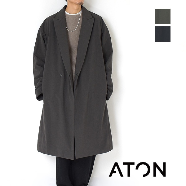 21AWATON ȥ "ASAKO NYLON PEAKED LAPEL COAT" ԡɥڥ륳 AT-CMAGIW0904̵