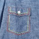 �ڥ�����/60%OFF��Needles �ˡ��ɥ륺 Work Shirt -Chambray/India Emb- �����֥졼�������� ����ɻɽ� OT211������̵���ۡ�SALE�ۡ����ʡ����Բġ�