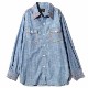 �ڥ�����/60%OFF��Needles �ˡ��ɥ륺 Work Shirt -Chambray/India Emb- �����֥졼�������� ����ɻɽ� OT211������̵���ۡ�SALE�ۡ����ʡ����Բġ�