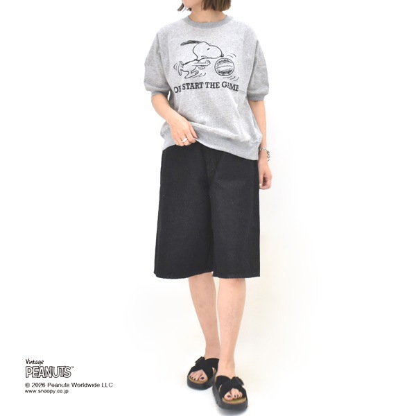 THE SHINZONE ���󥾡��� PEANUTS HALF SLEEVE SWEAT SHIRT �ԡ��ʥå� �������å�T����� 26MMSCU17 ��ǥ�����������̵����
